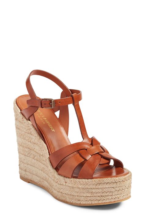 ysl wedges|saint laurent tribute espadrille wedges.